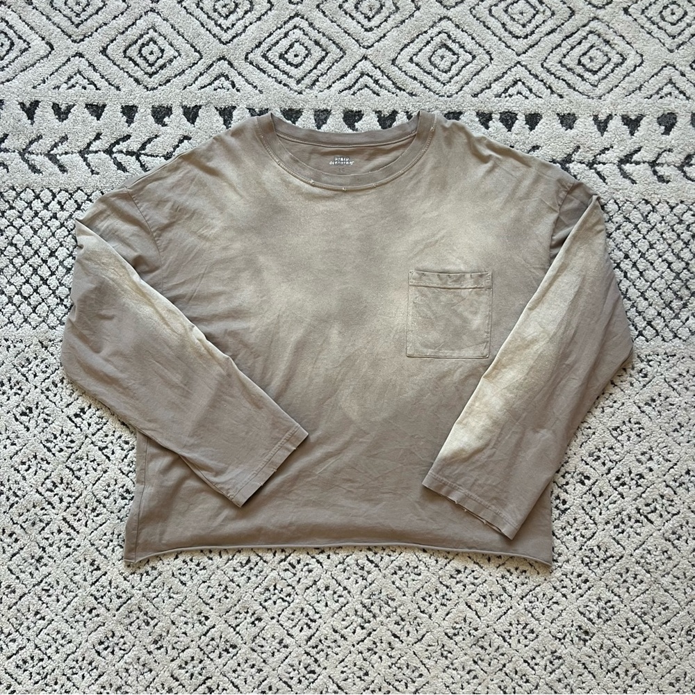Urban Outfitters BDG Distressed and Bleached Long Sleeve T Shirt